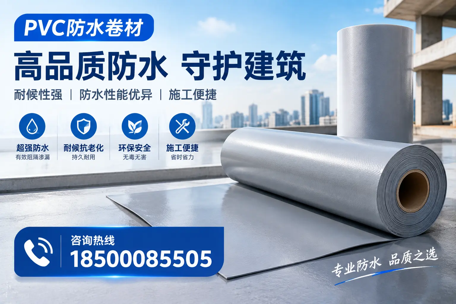 PVC防水卷材的防水效果评测，适合宁德的科学依据